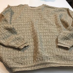 Van Heusen Mens XL Sweater:Quality Thick- Knit Crew Long Sleeved, Textured,EUC!!